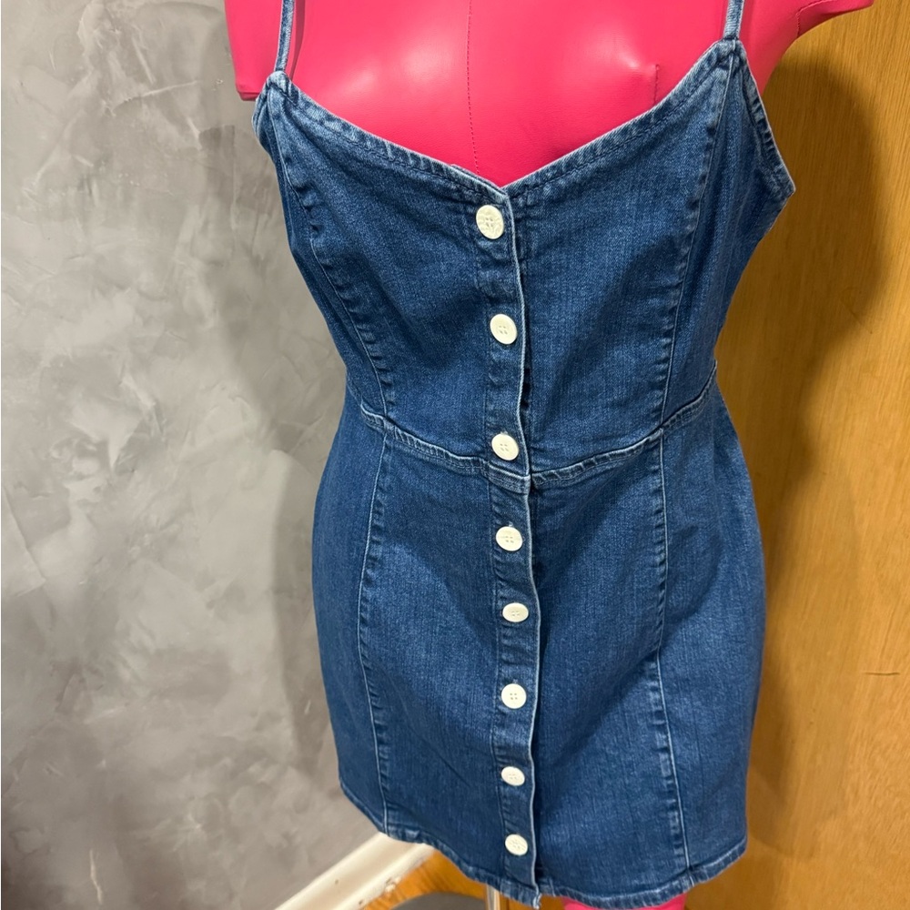 Zara Blue Denim Mini Dress